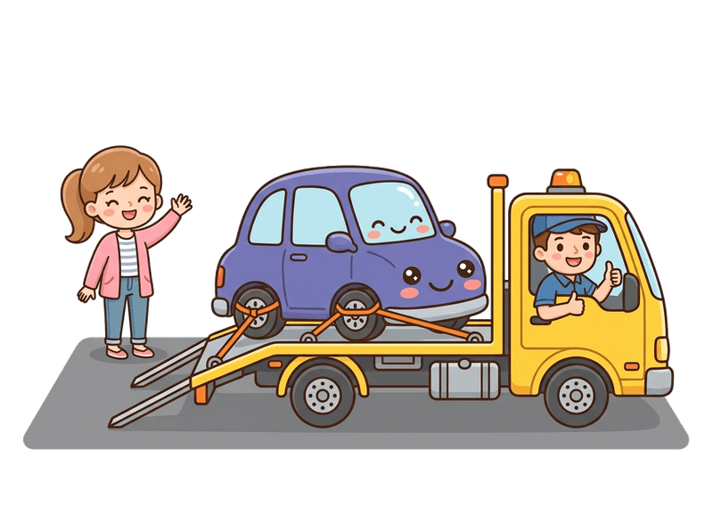 Step 3: We Collect — Our flatbed comes to you anywhere in Sydenham. Typically within 24–48 hours. Driveway, garage, or street — we'll find you.